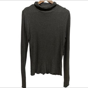 ✨Ralph Lauren Blue Tag  Long Sleeve Knit Fitted Light Grey Turtleneck Sweater✨